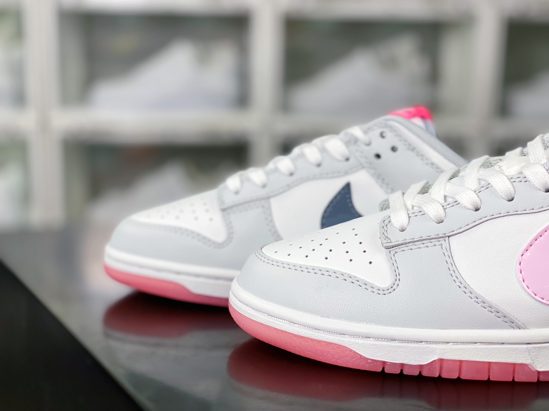 SB Dunk Low ”520” dunk series low-top casual sports skateboard shoes ”light gray and white 520 Valentine's Day” FN3451-161