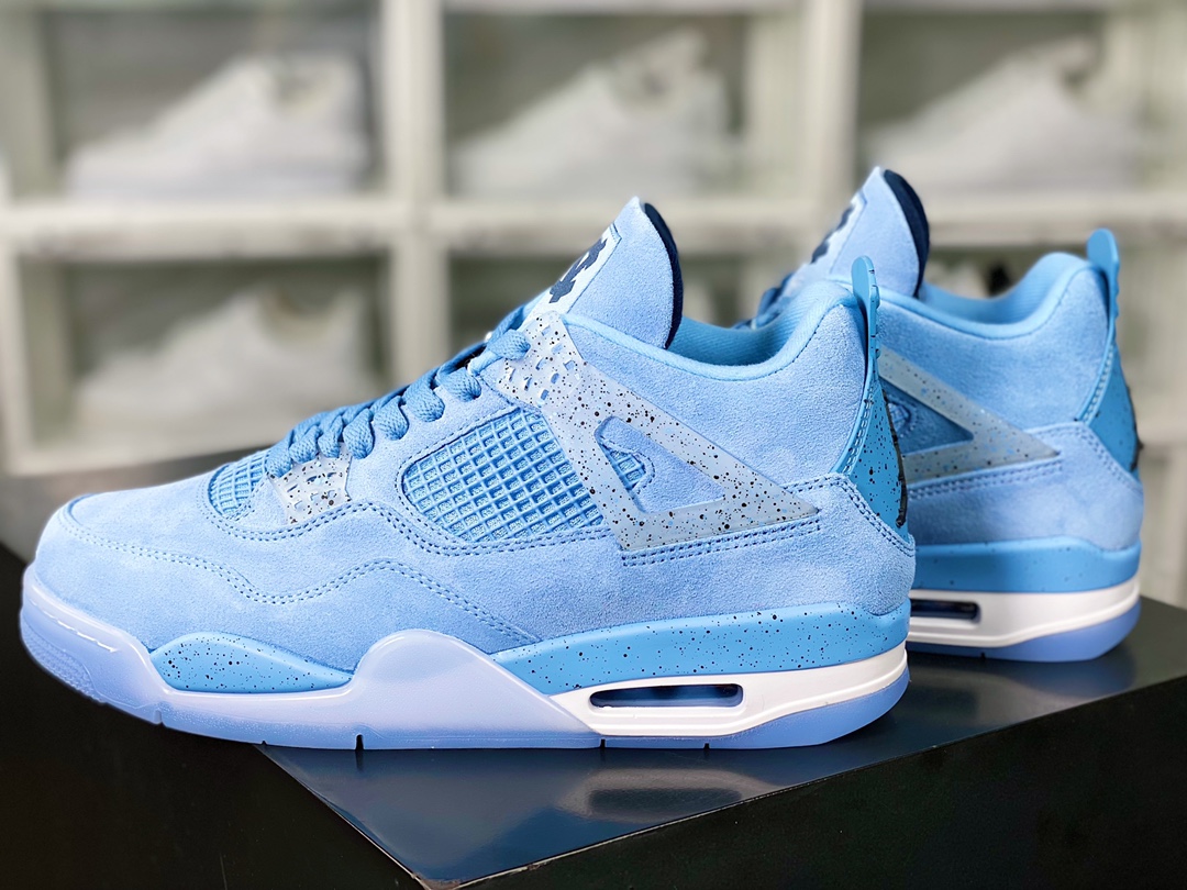 Air Jordan 4 Retro SE ”University Blue” AJ4 mid-top basketball shoes ”University Blue North Carolina Blue Transparent Blue Bottom” CT8527-400