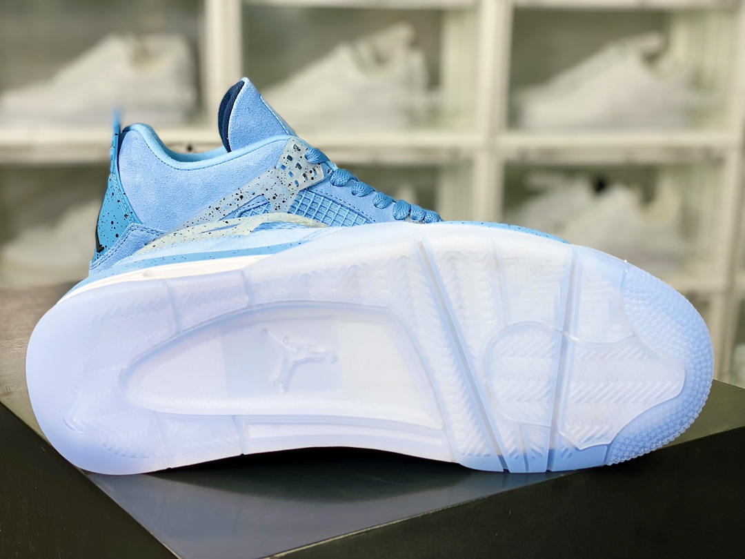 Air Jordan 4 Retro SE ”University Blue” AJ4 mid-top basketball shoes ”University Blue North Carolina Blue Transparent Blue Bottom” CT8527-400