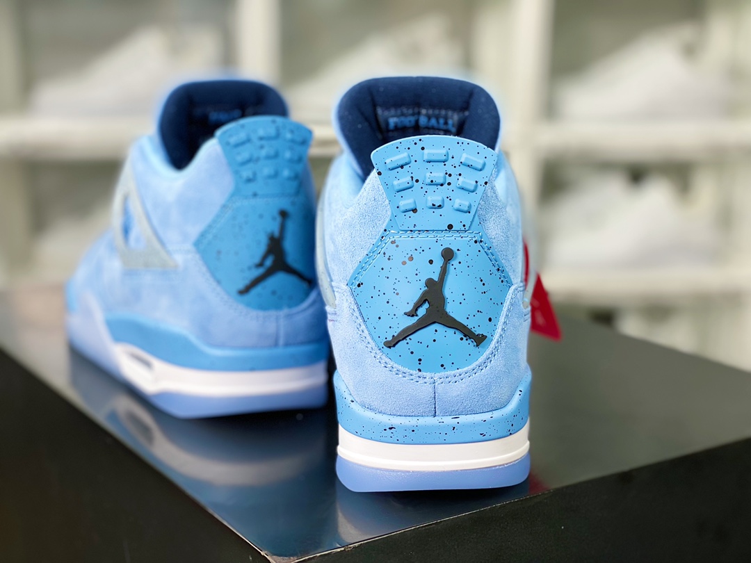 Air Jordan 4 Retro SE ”University Blue” AJ4 mid-top basketball shoes ”University Blue North Carolina Blue Transparent Blue Bottom” CT8527-400