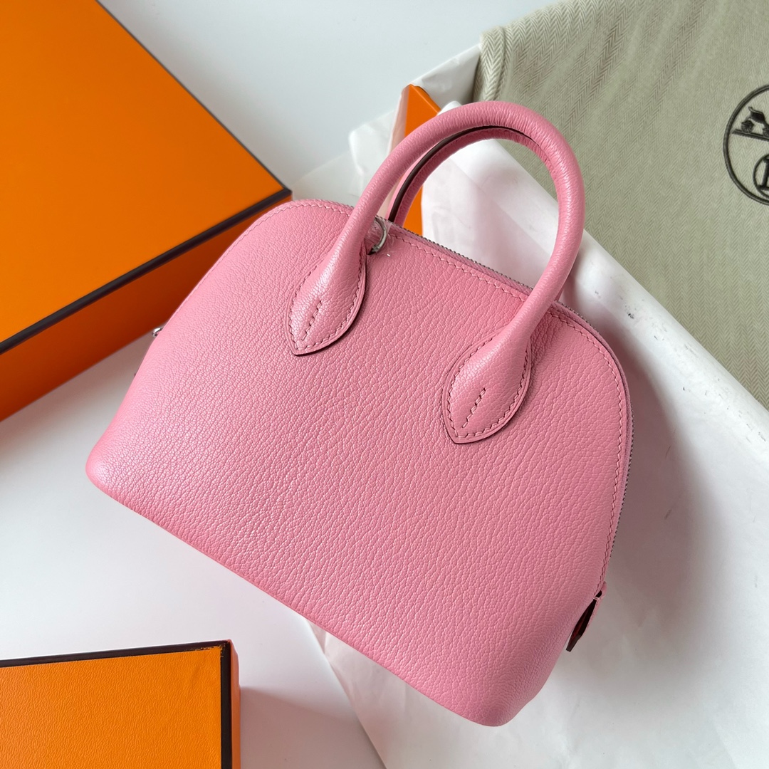 Hermès Hermes entry mini bolide 20cm chevre imported goatskin