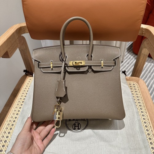 Hermès Birkin 25 Etoupe Epsom Gold Hardware Handmade Designer Bag 1 Hermès Birkin 25 Etoupe Epsom Gold Hardware Handmade Designer Bag