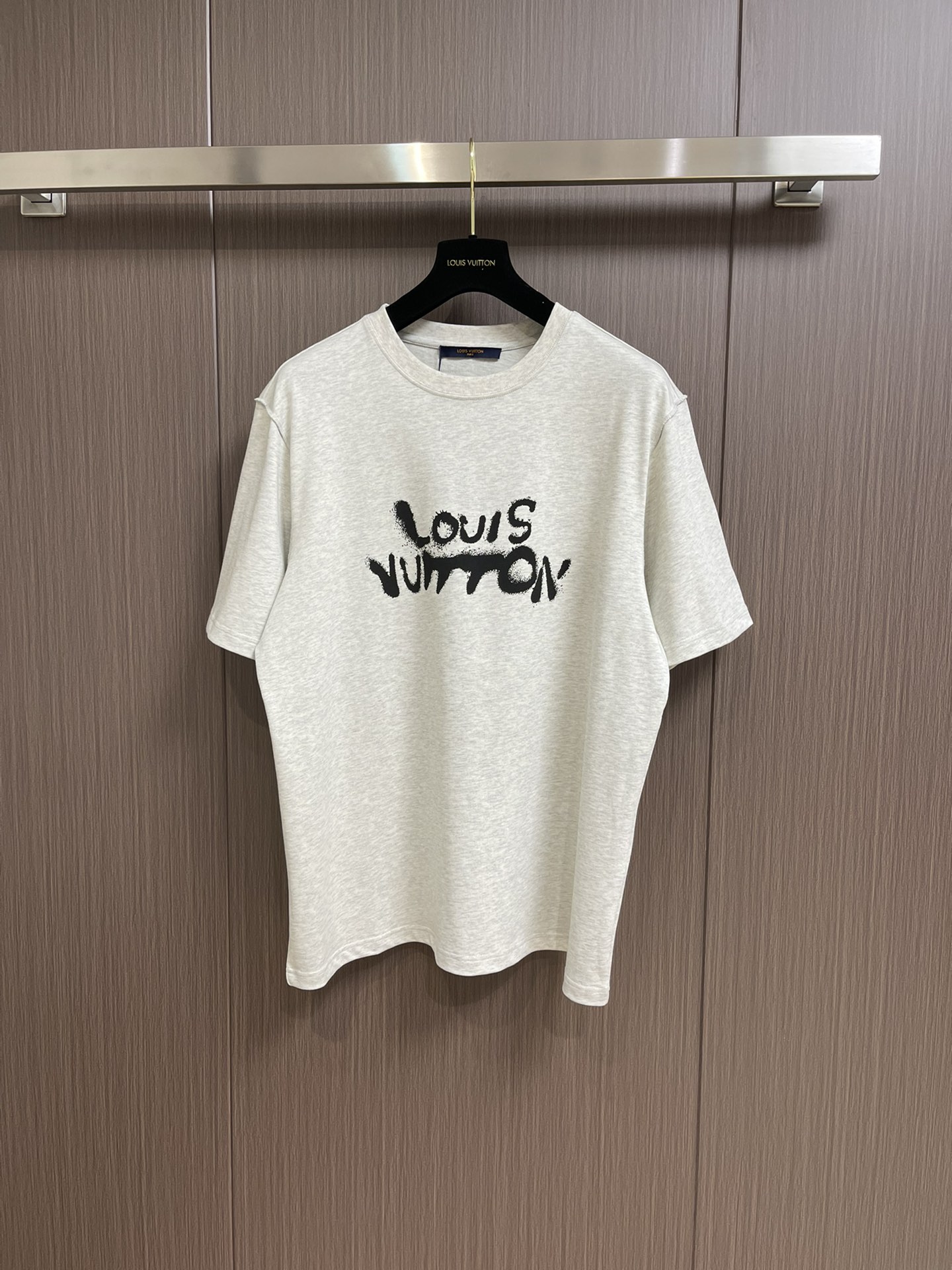 Buy High Quality Cheap Hot Replica
 Louis Vuitton Clothing T-Shirt Black Grey White Printing Cotton Knitted Knitting Summer Collection Short Sleeve