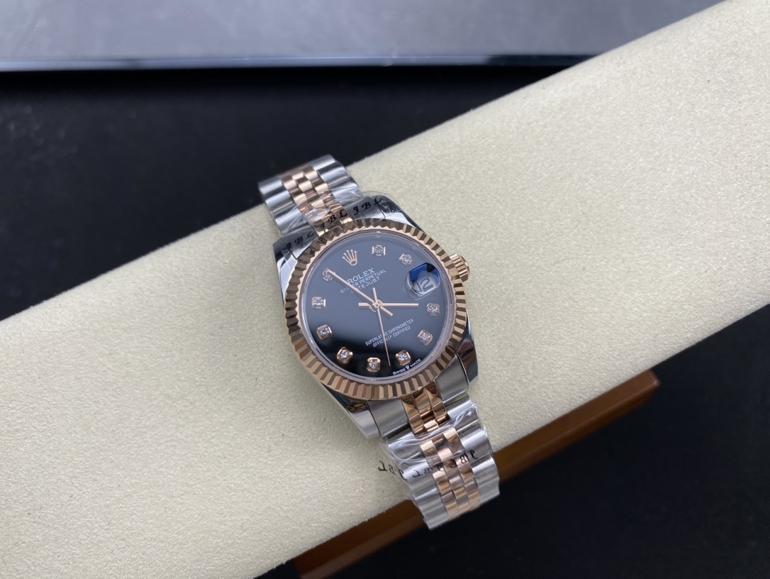 SK Factory 女款 劳力士Rolex 日志型31mm - 自動機械式・防刮ブルーサファイアガラス