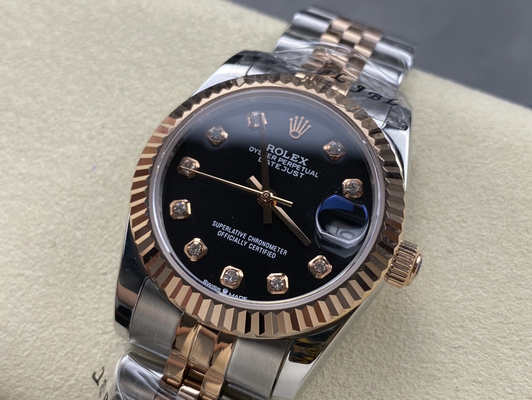 SK Factory 女款 劳力士Rolex 日志型31mm - 自動機械式・防刮ブルーサファイアガラス