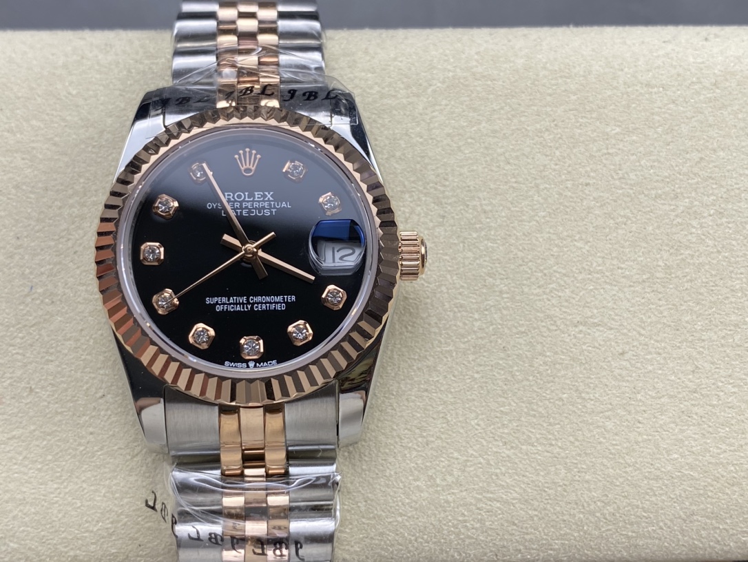 SK Factory 女款 劳力士Rolex 日志型31mm - 自動機械式・防刮ブルーサファイアガラス