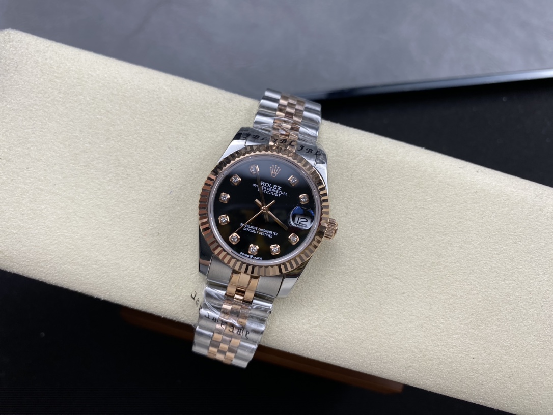 SK Factory 女款 劳力士Rolex 日志型31mm - 自動機械式・防刮ブルーサファイアガラス