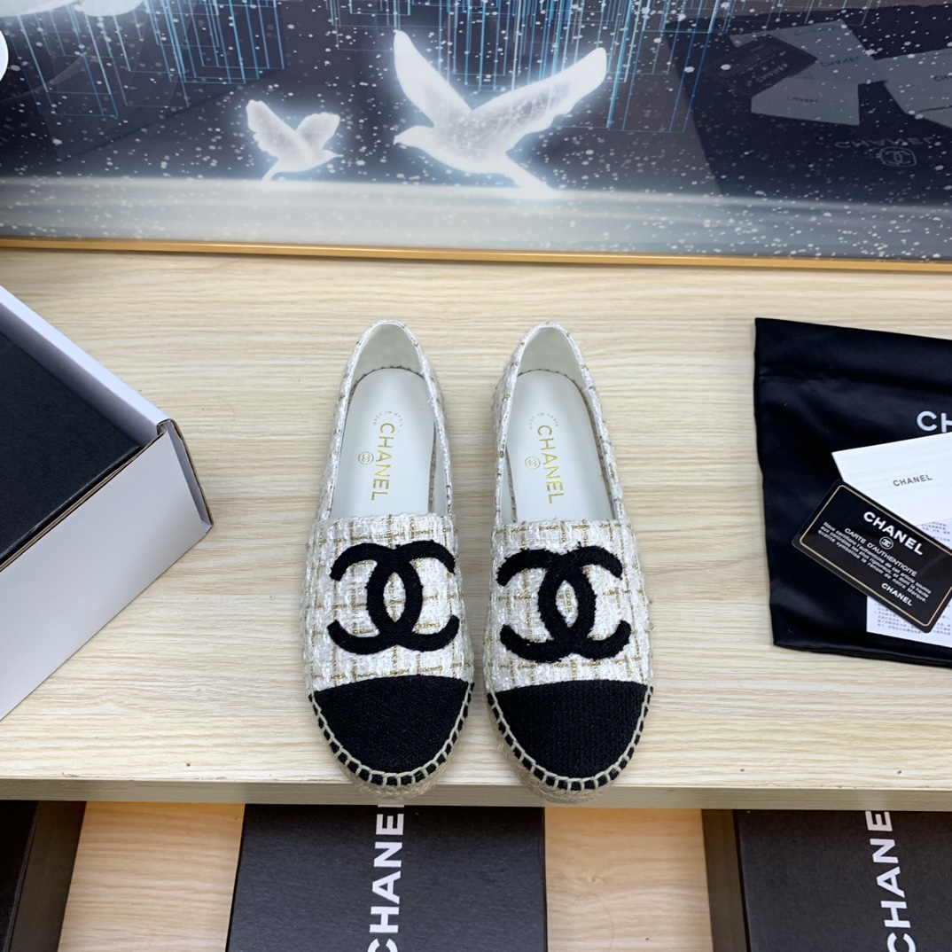 Wholesale Imitation Designer Replicas
 Chanel Shoes Espadrilles White Spring/Summer Collection