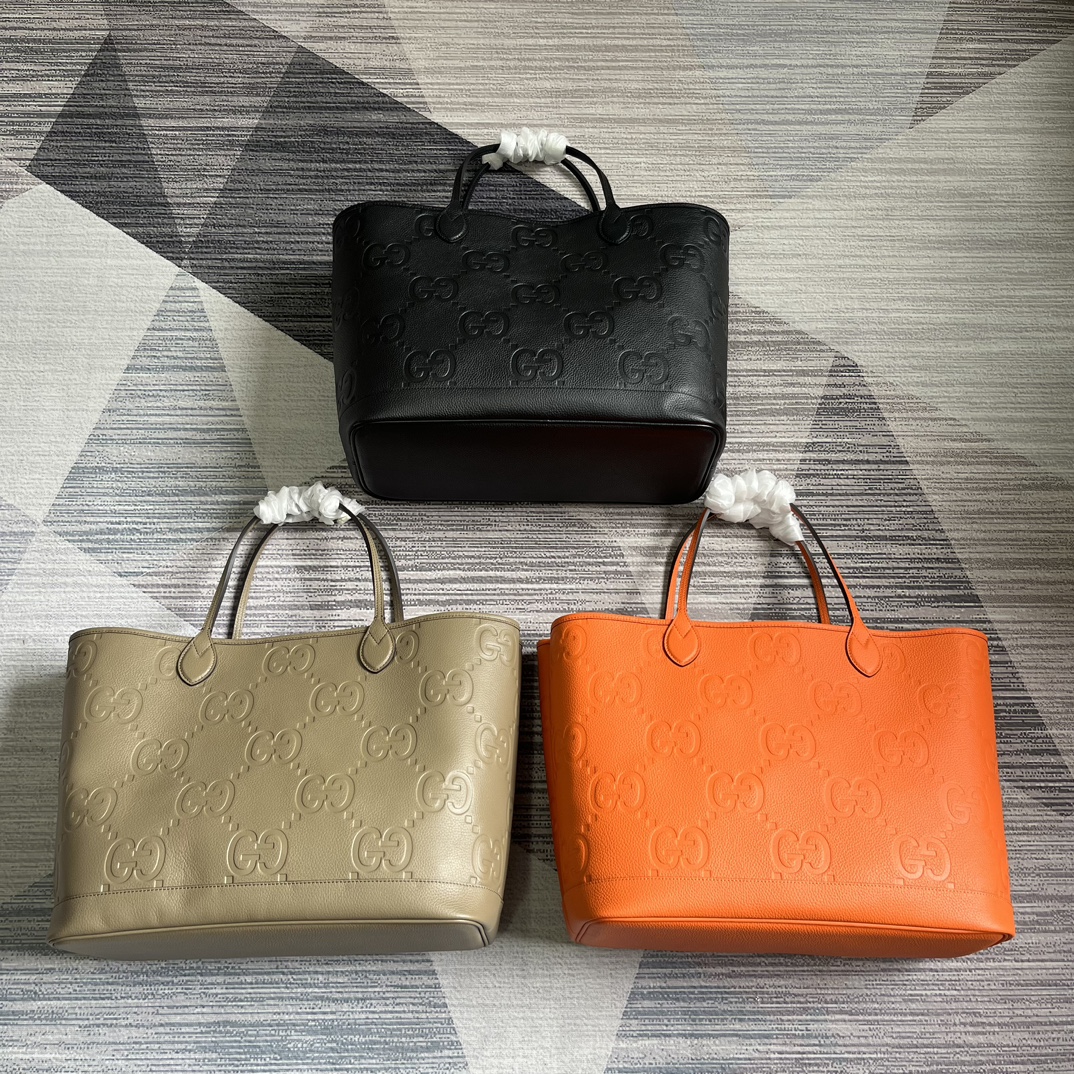 Gucci 726755 three-color full cowhide shopping bag