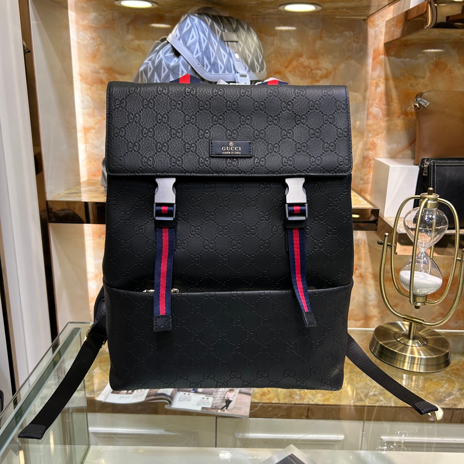 Gucci Taschen Rucksack Luxusladen
 Rindsleder