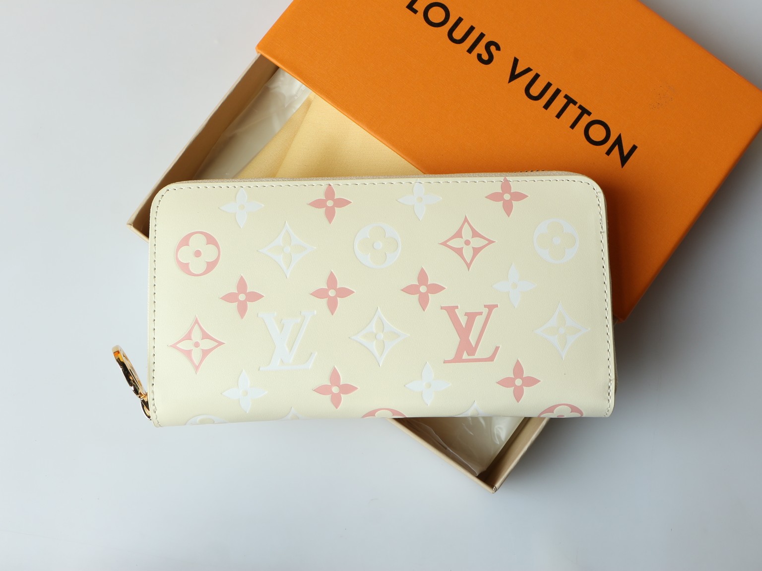 Leather wallet open, showing card slots