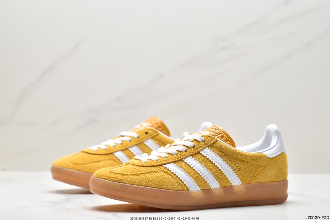 Adidas Originals Gazelle Indoor Trefoil Retro Anti-slip Wear-resistant Low-top Sneakers HQ8717