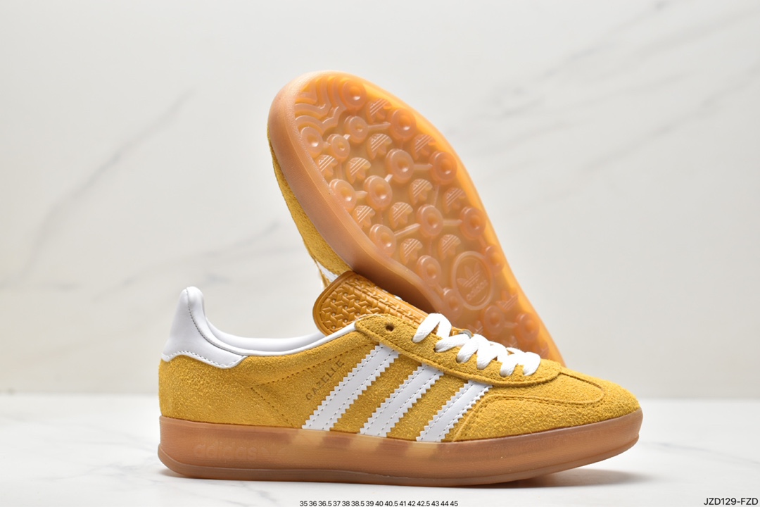 Adidas Originals Gazelle Indoor Trefoil Retro Anti-slip Wear-resistant Low-top Sneakers HQ8717