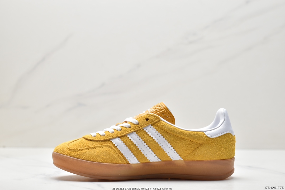 Adidas Originals Gazelle Indoor Trefoil Retro Anti-slip Wear-resistant Low-top Sneakers HQ8717