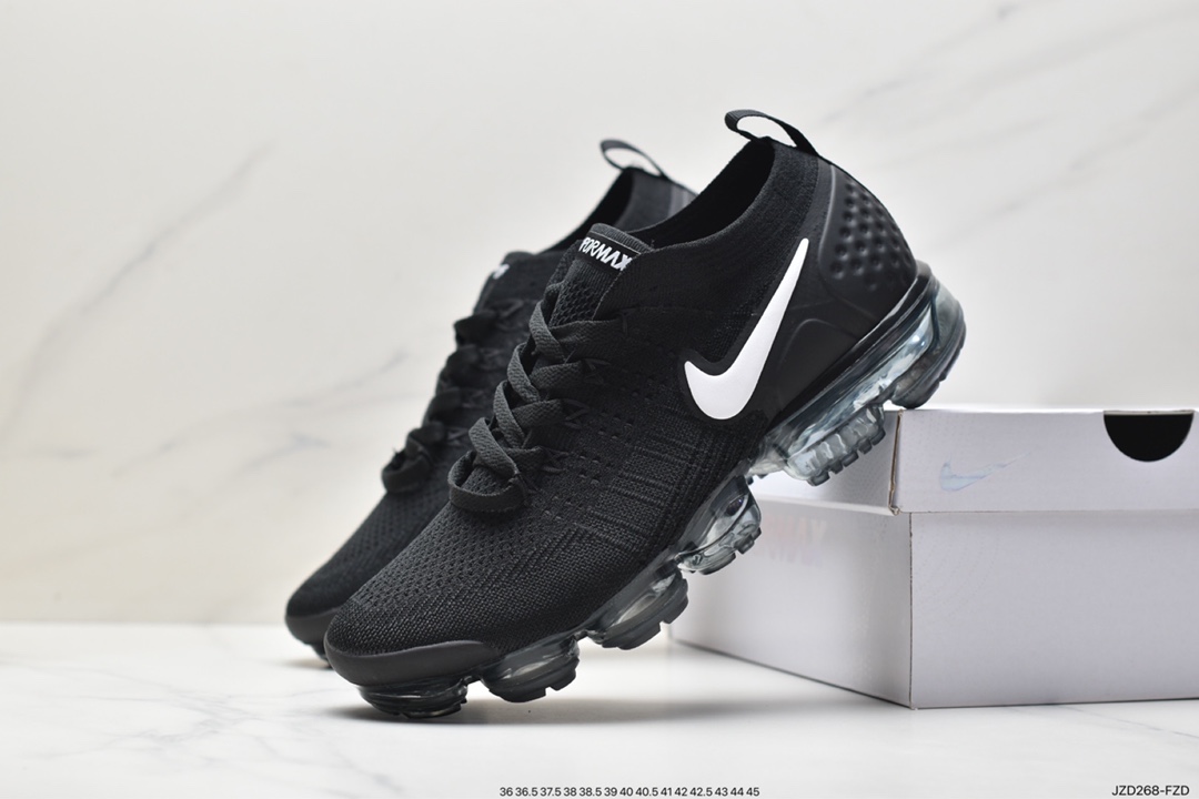 Nike Air VaporMax Flyknit 2.0 Second Generation Air Cushion Foot Strap Running Shoes 942842-011