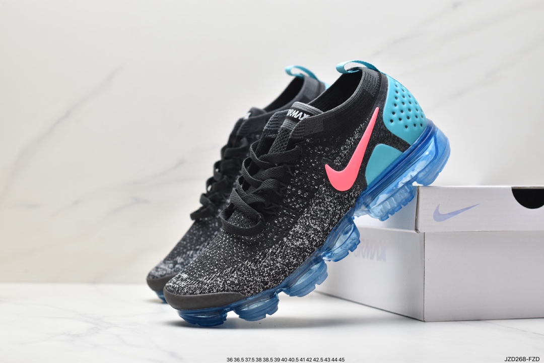 Nike Air VaporMax Flyknit 2.0 Second Generation Air Cushion Foot Strap Running Shoes 942842-011