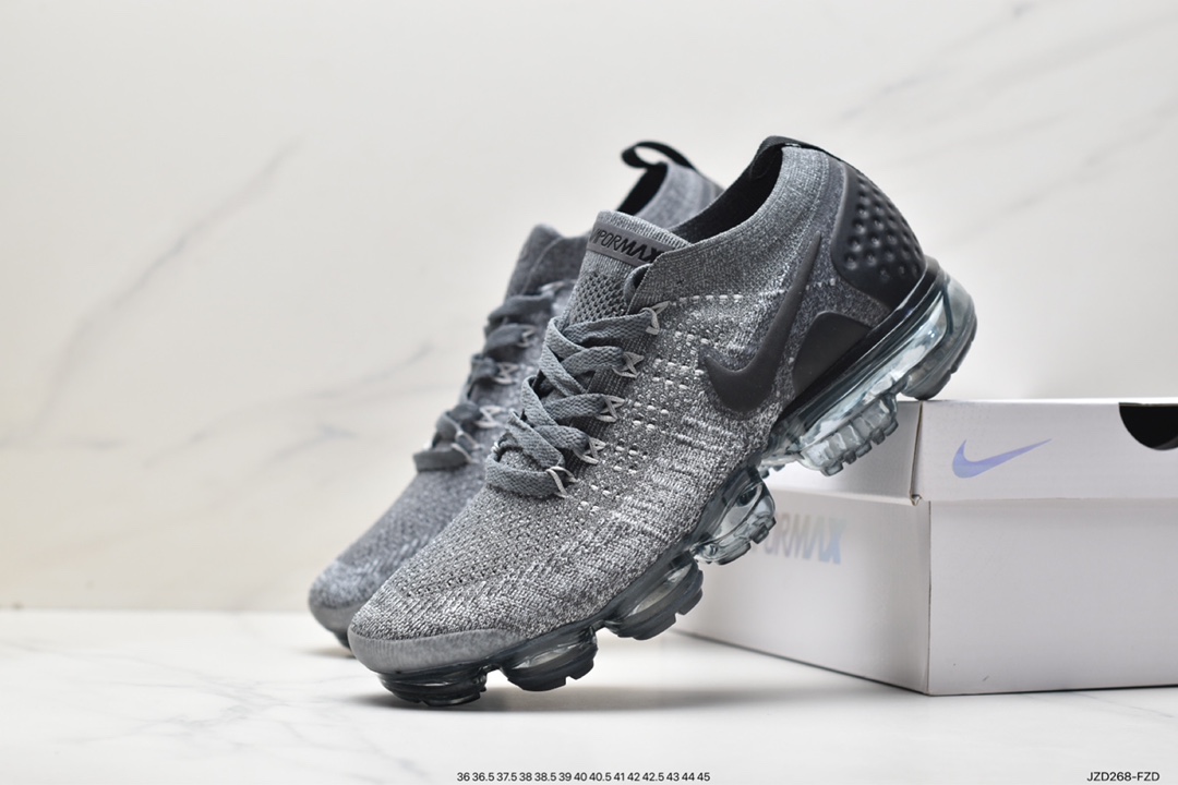 Nike Air VaporMax Flyknit 2.0 Second Generation Air Cushion Foot Strap Running Shoes 942842-011