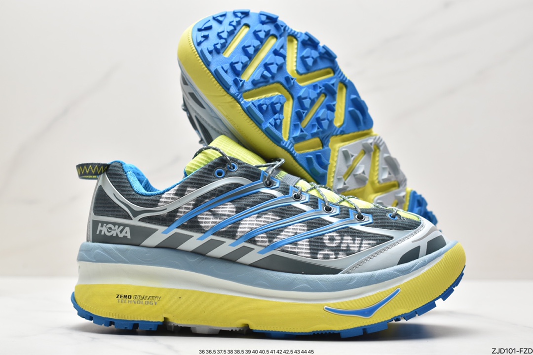 HOKA ONE ONE Bondi 5 Low Bondi 5th generation series low-top thick-soled lightweight casual sports jogging shoes ”Suede Mint Blue” 1122572