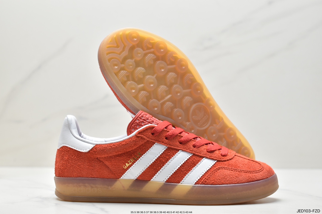 Adidas Originals Gazelle Indoor Trefoil Retro Anti-slip Wear-resistant Low-top Sneakers HQ8717