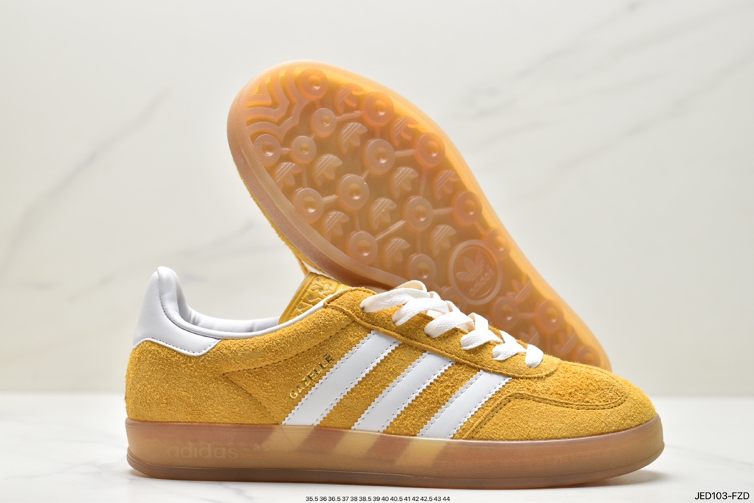 Adidas Originals Gazelle Indoor Trefoil Retro Anti-slip Wear-resistant Low-top Sneakers HQ8717