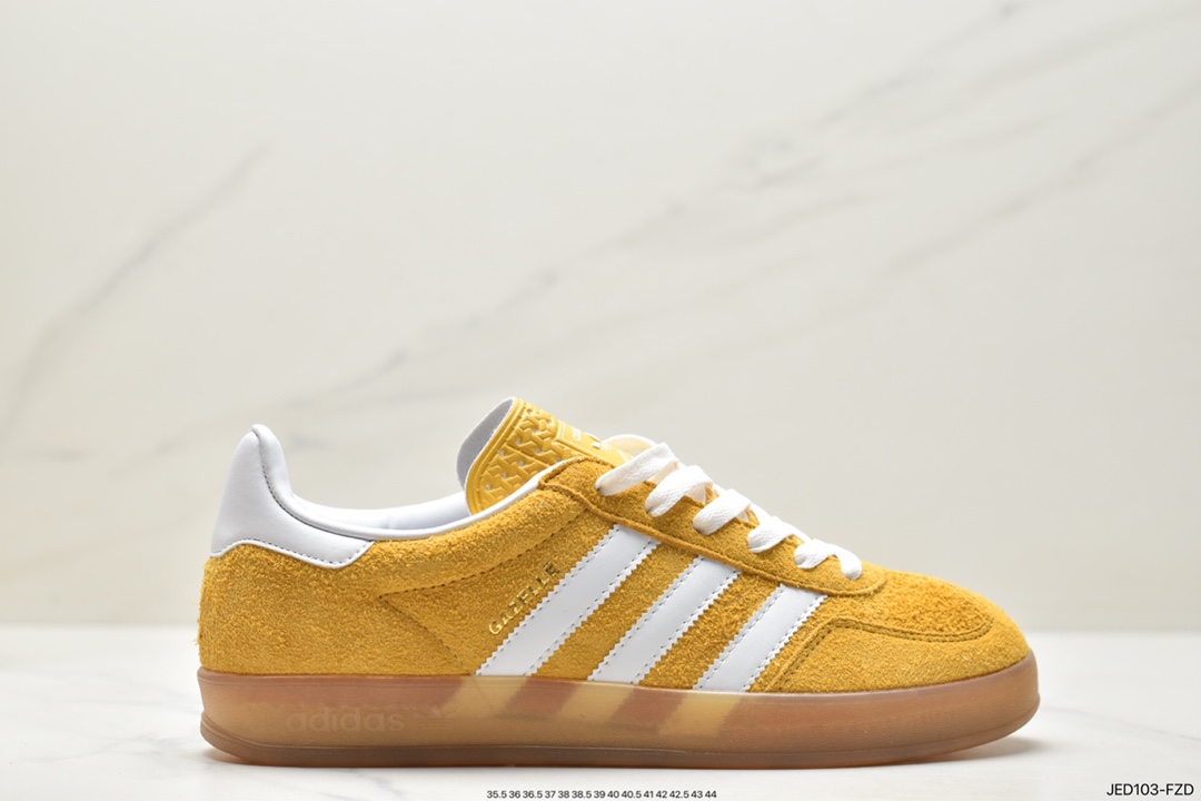 Adidas Originals Gazelle Indoor Trefoil Retro Anti-slip Wear-resistant Low-top Sneakers HQ8717