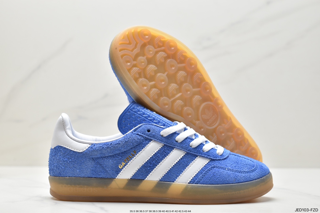 Adidas Originals Gazelle Indoor Trefoil Retro Anti-slip Wear-resistant Low-top Sneakers HQ8717