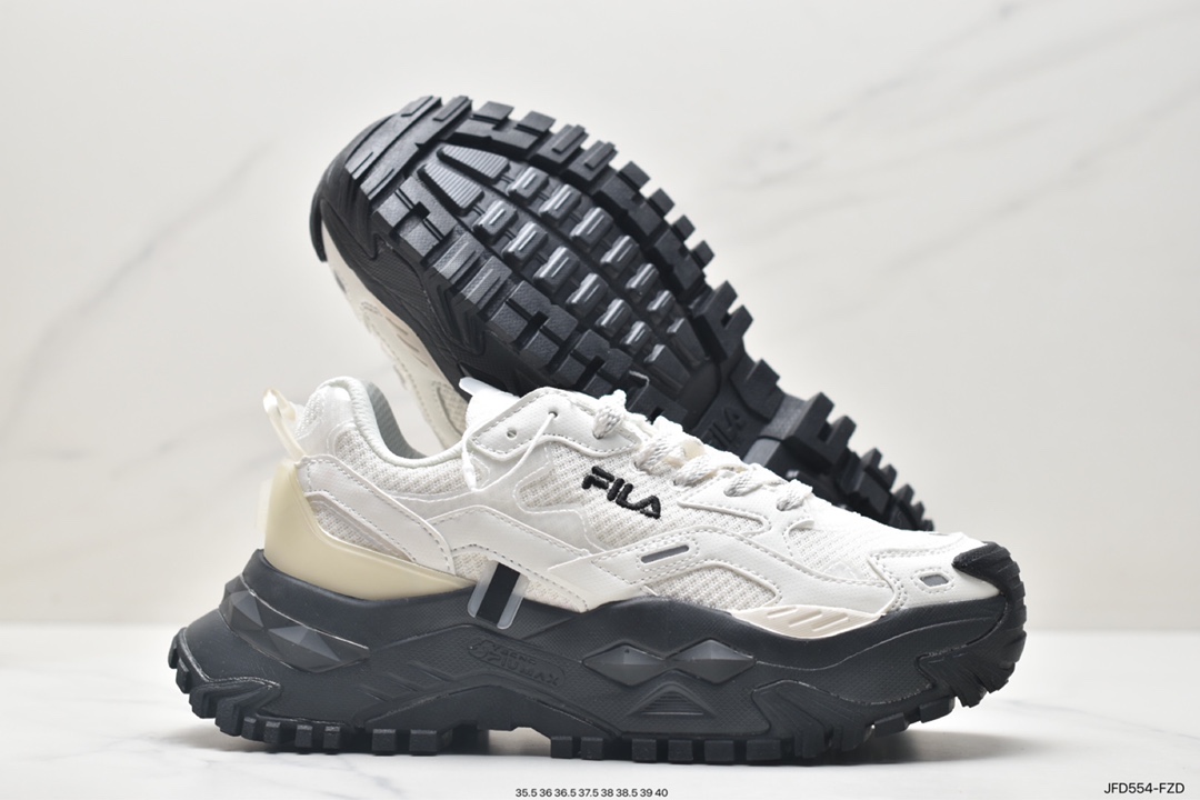 跑步鞋, 休闲鞋, T12W321301FSW, FILA FUSION, FILA, EVA - 斐乐 FILA FUSION 厚底老爹风 防滑耐磨 低帮 休闲跑步鞋 T12W321301FSW