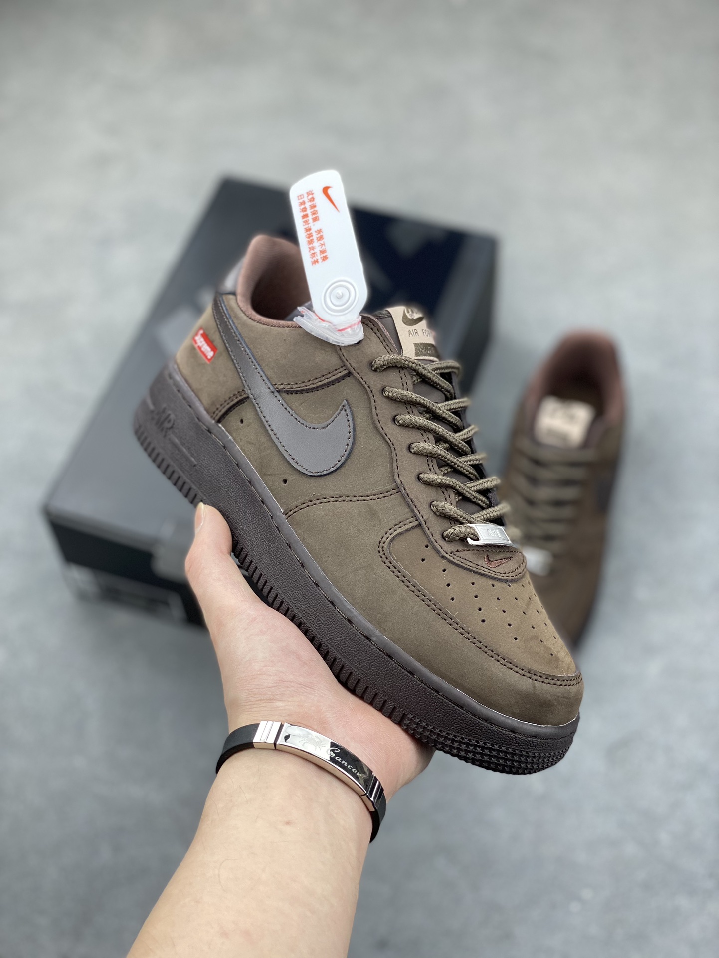 Nike x Supreme Air Force 1 Low CU9225-200 - Brown, Limited Edition 2 i1684521334 6058 0