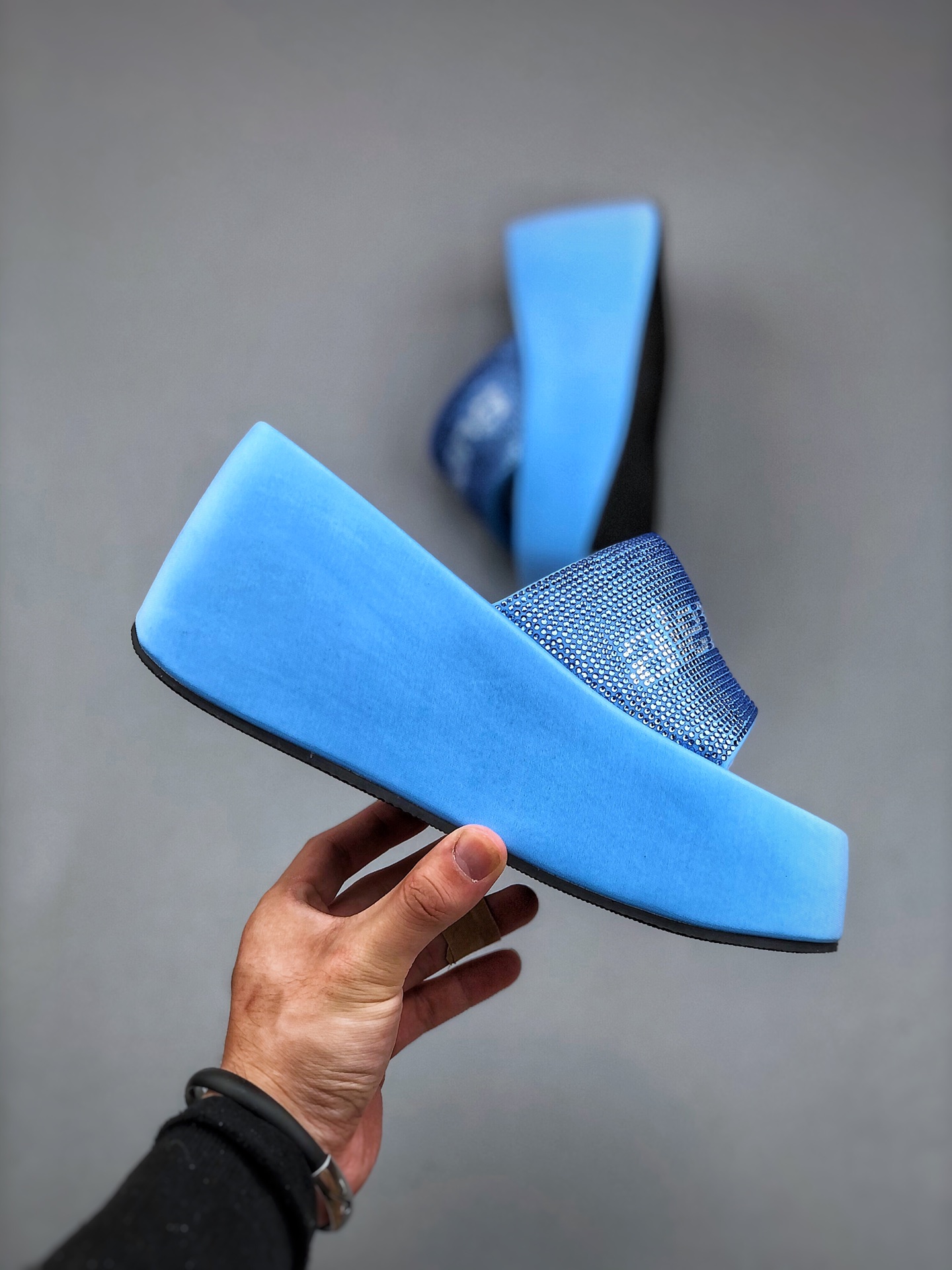 Alexander wang/Alexander Wang thick-soled slippers women's platform shoes flip-flops increase beach sandals