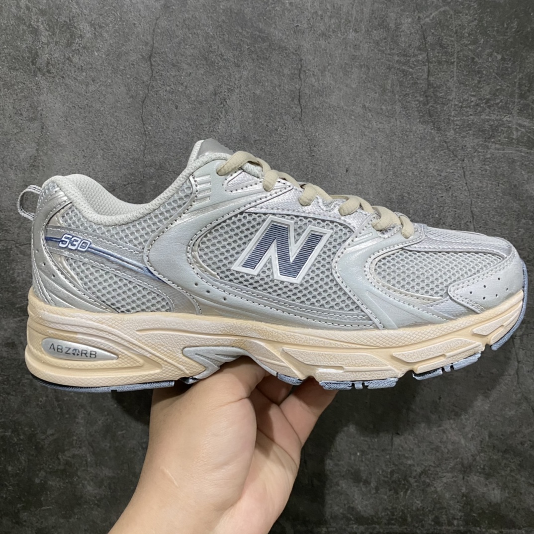 [DT pure original version] NB530 distressed gray and silver item number MR530VS men's and women's shoes