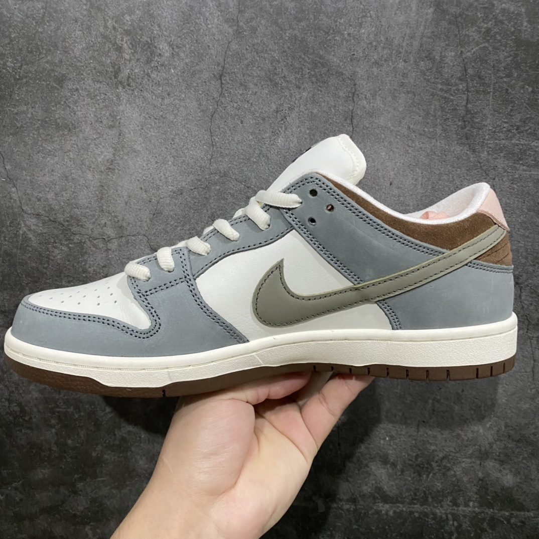 [Top Pure Original] Yuto Horigome x Nike SB Dunk Low ”Soft Mid-Grey” Joint Gray and White Feather” FQ1180-001