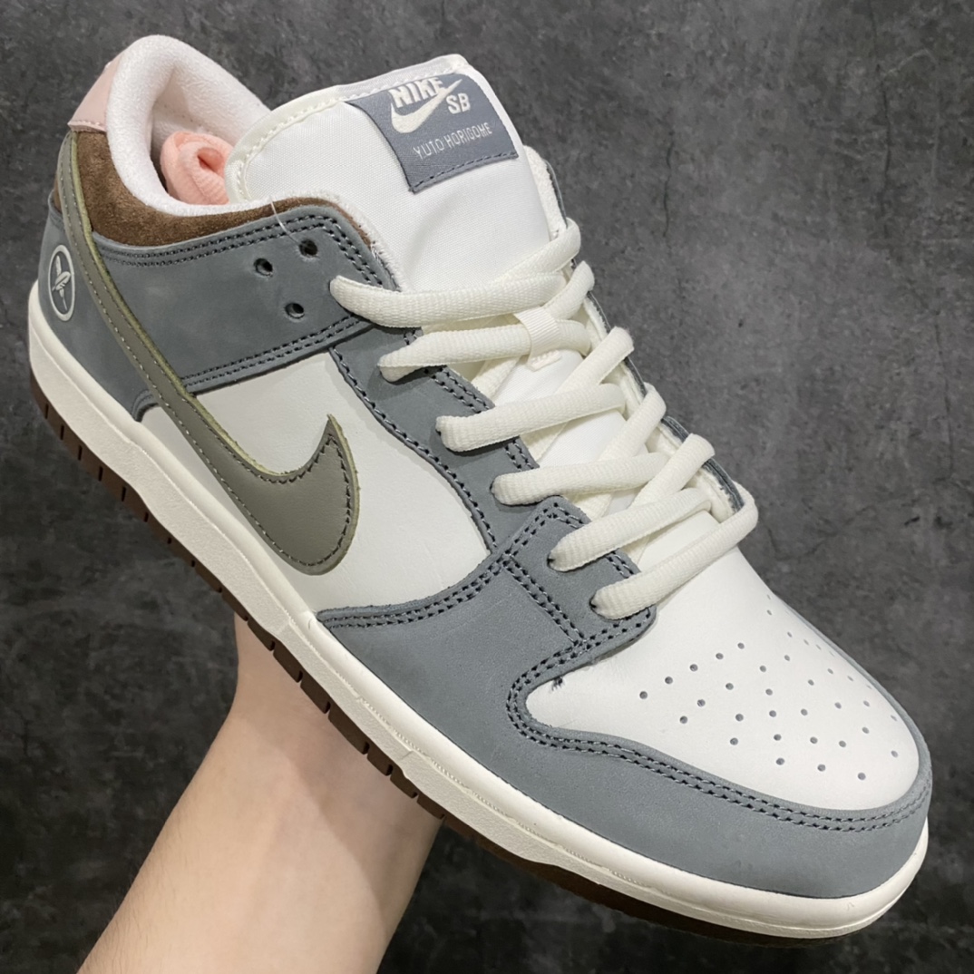 [Top Pure Original] Yuto Horigome x Nike SB Dunk Low ”Soft Mid-Grey” Joint Gray and White Feather” FQ1180-001