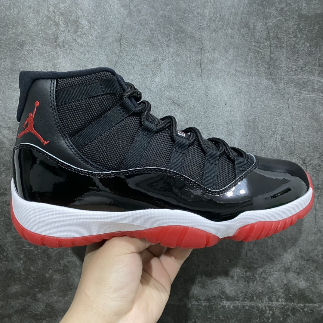 [DY Pure Original] Air Jordan 11 ”Bred” AJ11 black and red color 19th year replica 378037-061