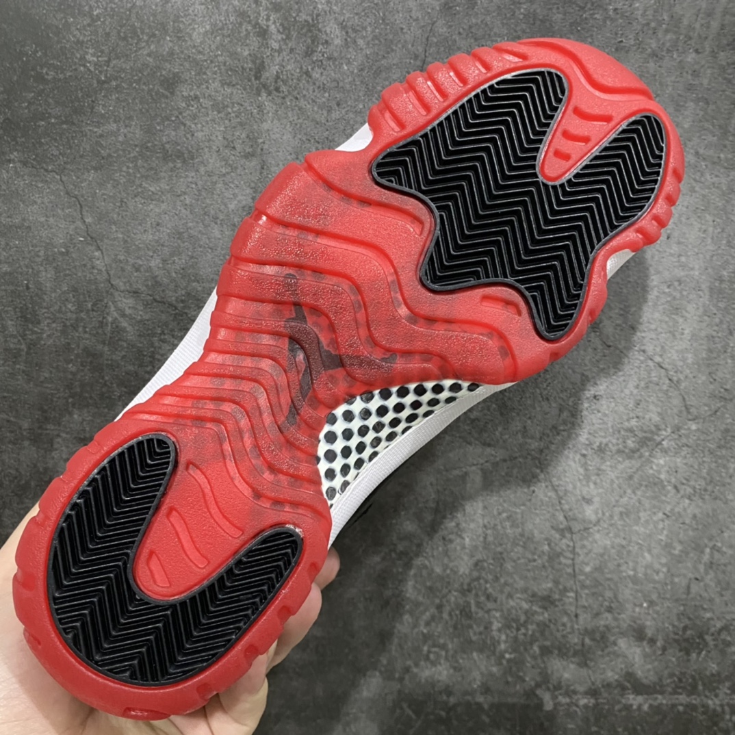 [DY Pure Original] Air Jordan 11 ”Bred” AJ11 black and red color 19th year replica 378037-061