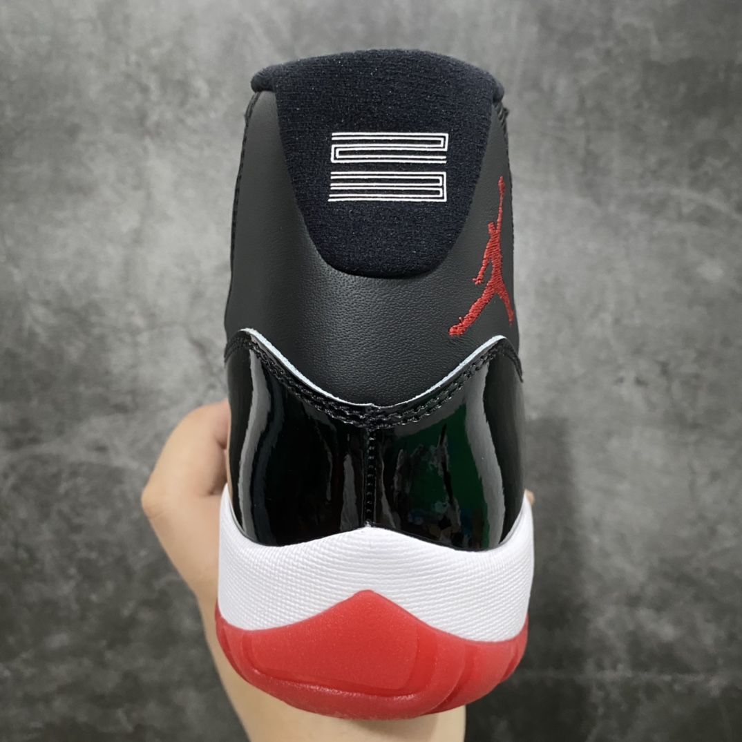 [DY Pure Original] Air Jordan 11 ”Bred” AJ11 black and red color 19th year replica 378037-061