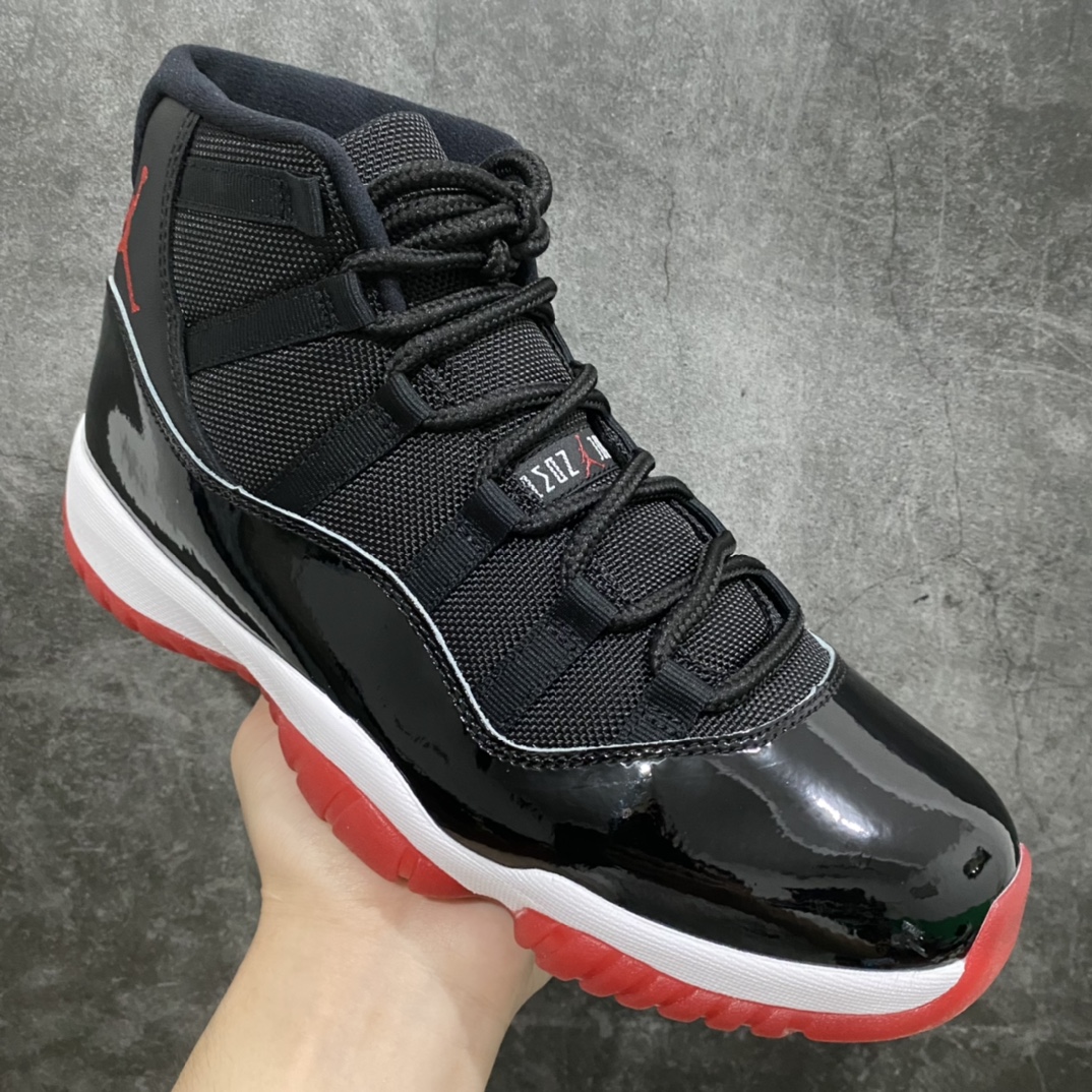 [DY Pure Original] Air Jordan 11 ”Bred” AJ11 black and red color 19th year replica 378037-061