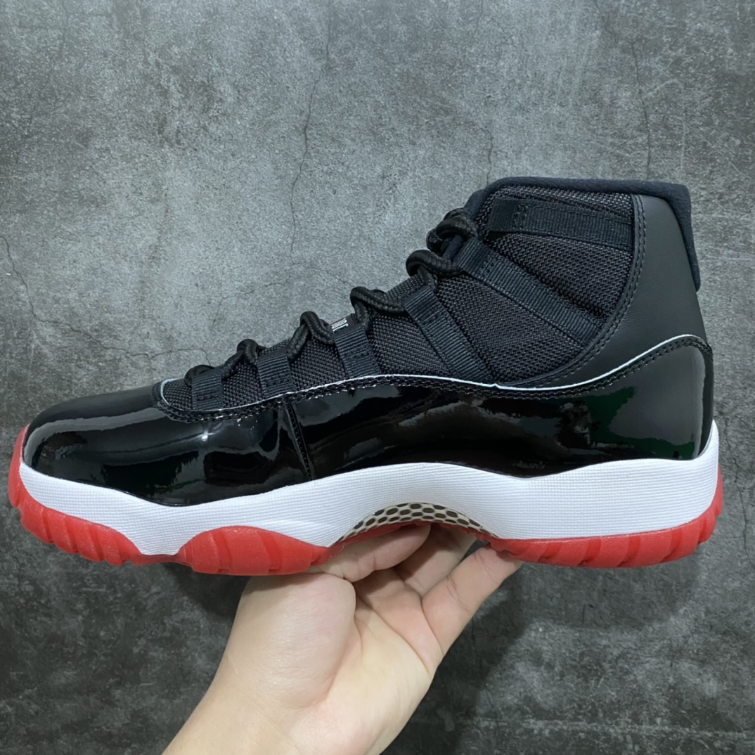 [DY Pure Original] Air Jordan 11 ”Bred” AJ11 black and red color 19th year replica 378037-061