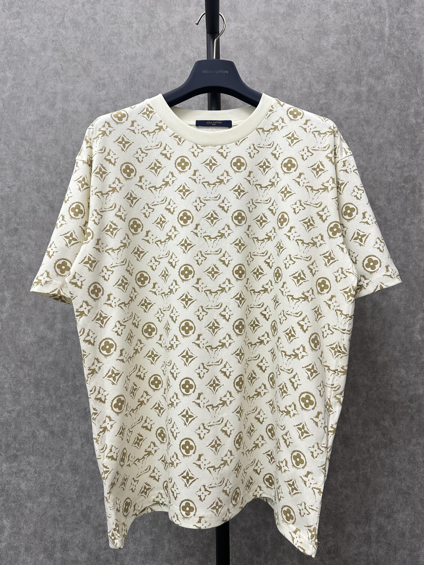 Louis Vuitton Designer
 Clothing T-Shirt Apricot Color Printing Unisex Cotton Spring/Summer Collection Short Sleeve