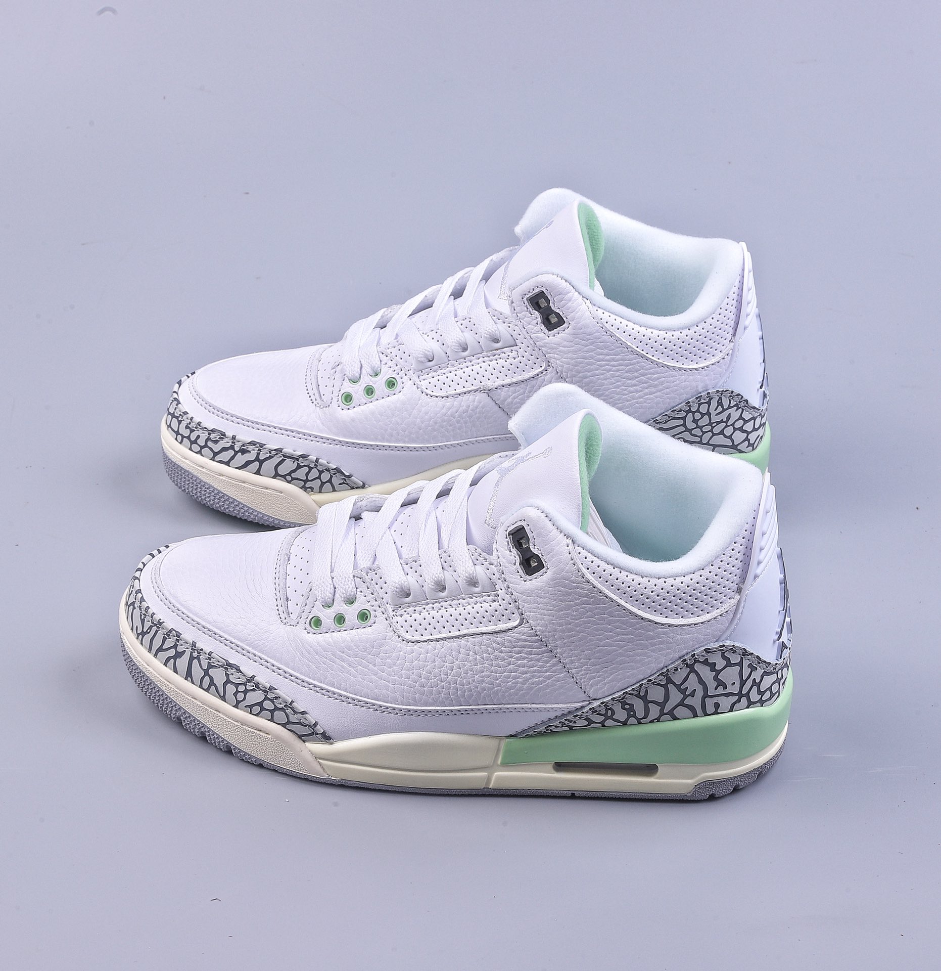 AIR JORDAN 3 white green basketball shoes CK9246-103