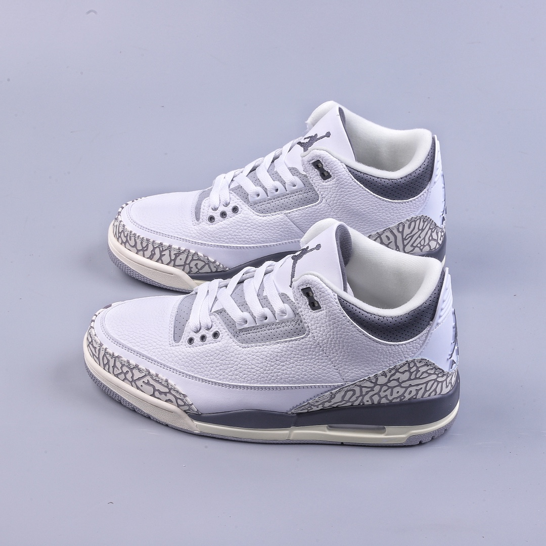 Air Jordan 3 Retro ”Hide and Sneak” white gray brown AJ3 DX6665-100