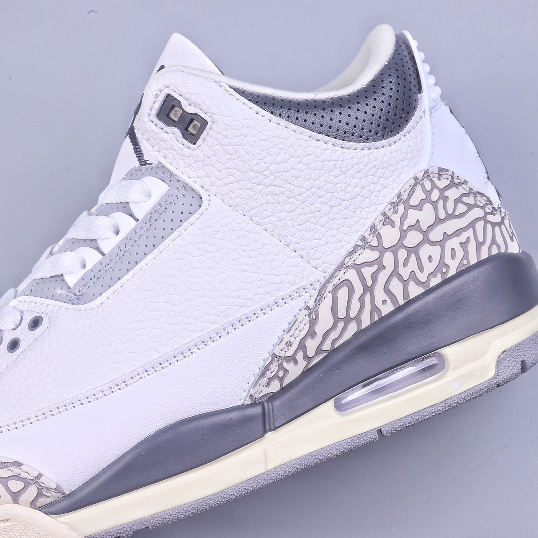 Air Jordan 3 Retro ”Hide and Sneak” white gray brown AJ3 DX6665-100