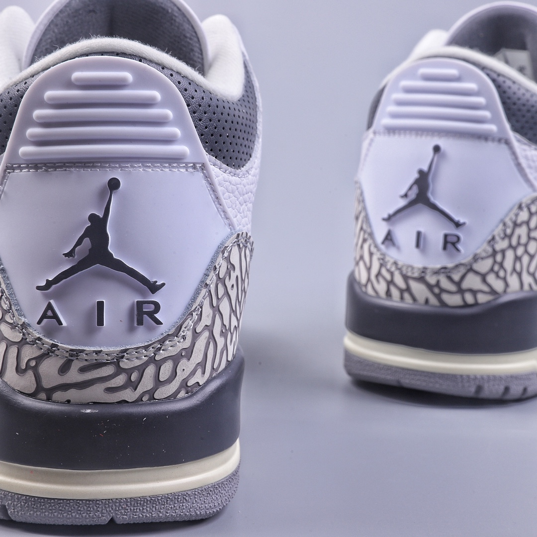 Air Jordan 3 Retro ”Hide and Sneak” white gray brown AJ3 DX6665-100