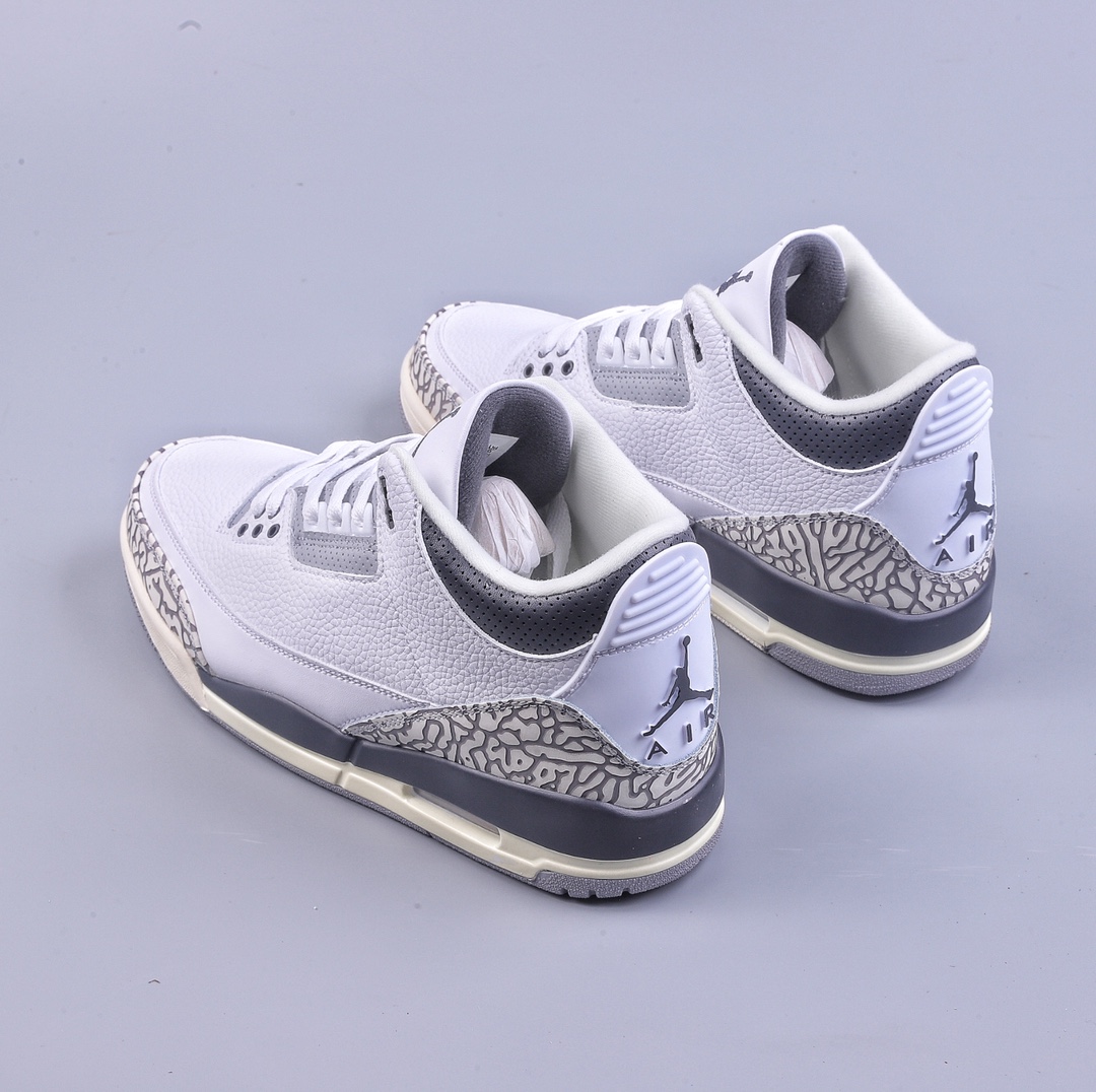 Air Jordan 3 Retro ”Hide and Sneak” white gray brown AJ3 DX6665-100