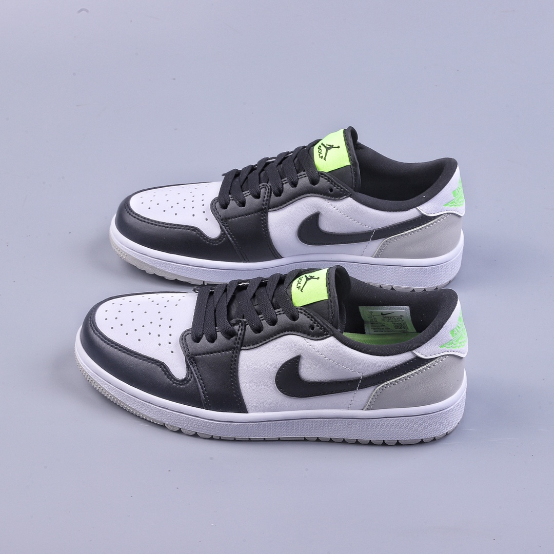 180 外贸版Air Jordan 1 Low 白黑脚趾高尔夫 AJ1乔1低帮休闲板鞋 DD9315-108