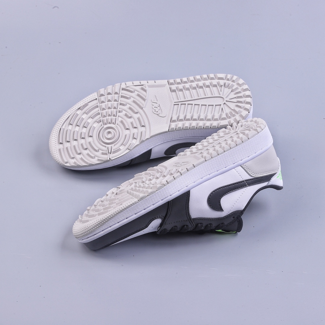 180 外贸版Air Jordan 1 Low 白黑脚趾高尔夫 AJ1乔1低帮休闲板鞋 DD9315-108