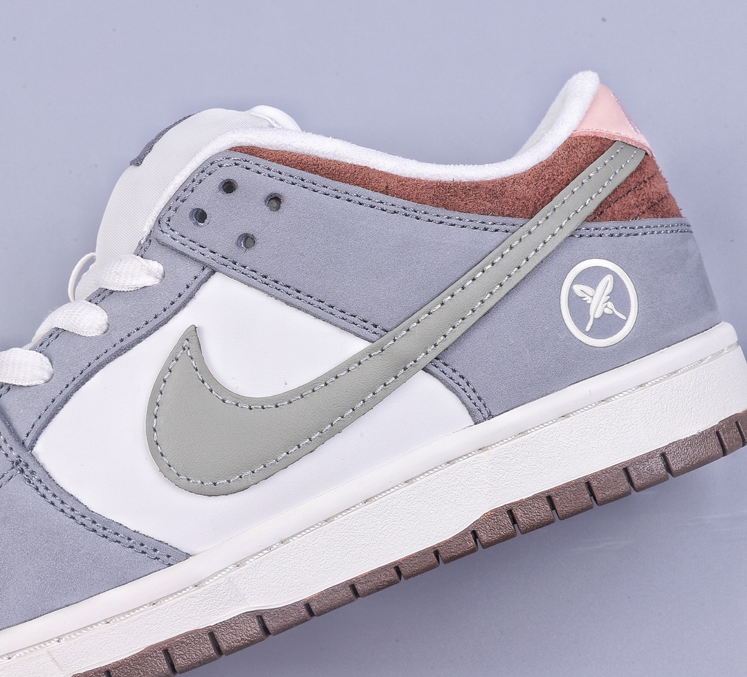 260 GT Yuto Horigome x Nike SB Dunk Low”Soft Mid-Grey”联名灰白羽毛” FQ1180-001