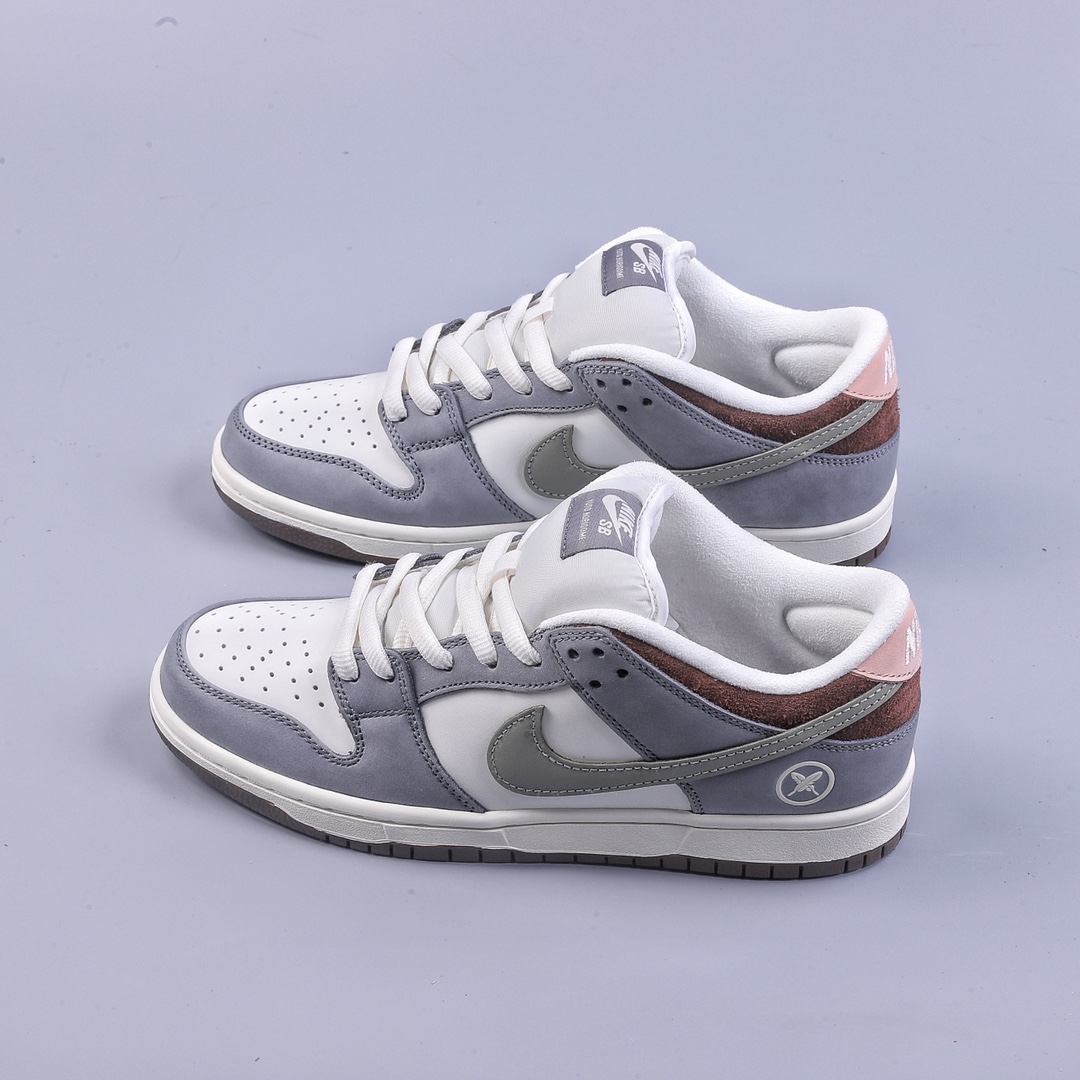 260 GT Yuto Horigome x Nike SB Dunk Low”Soft Mid-Grey”联名灰白羽毛” FQ1180-001