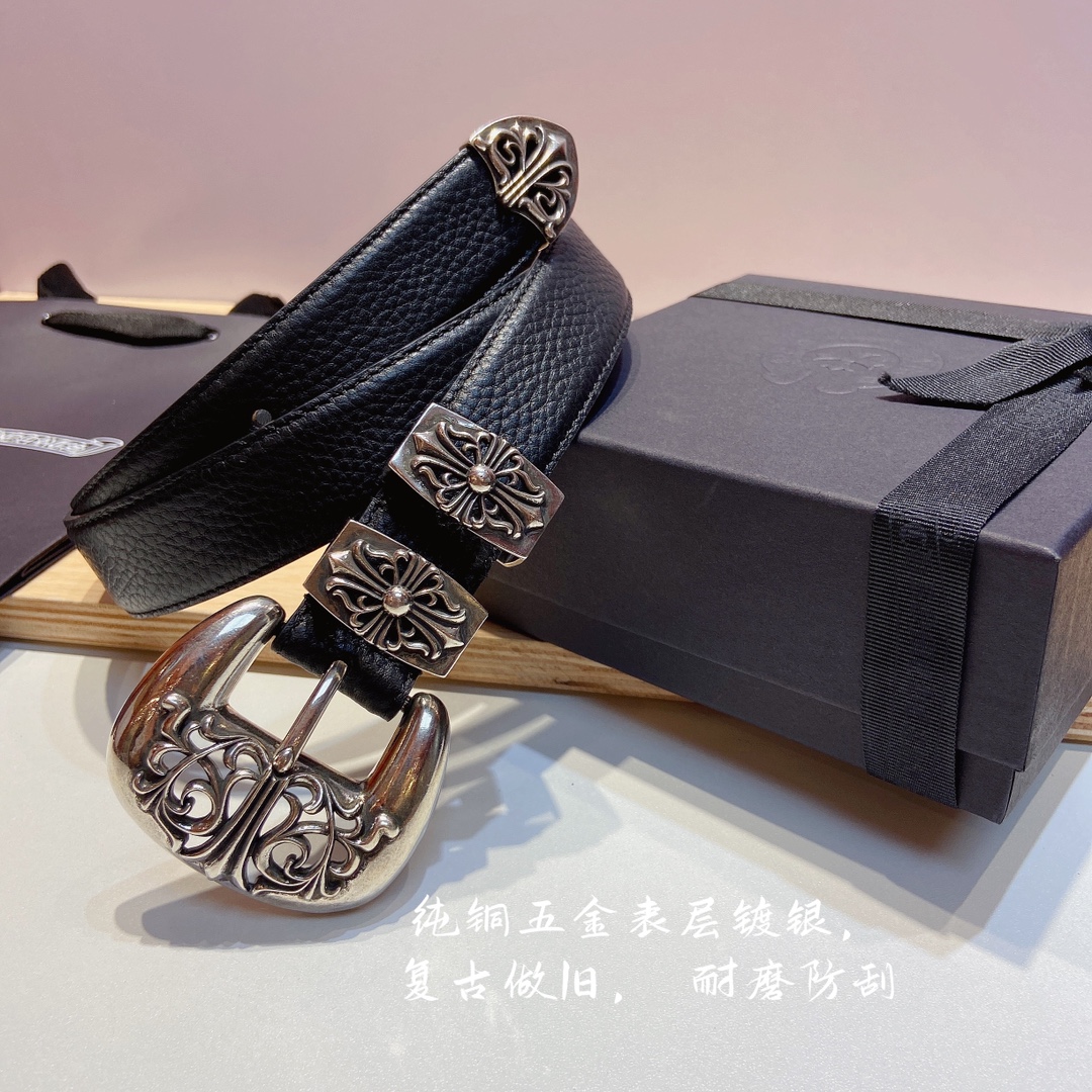 克罗心猫爪纯铜镀银精品扣搭配头层皮腰