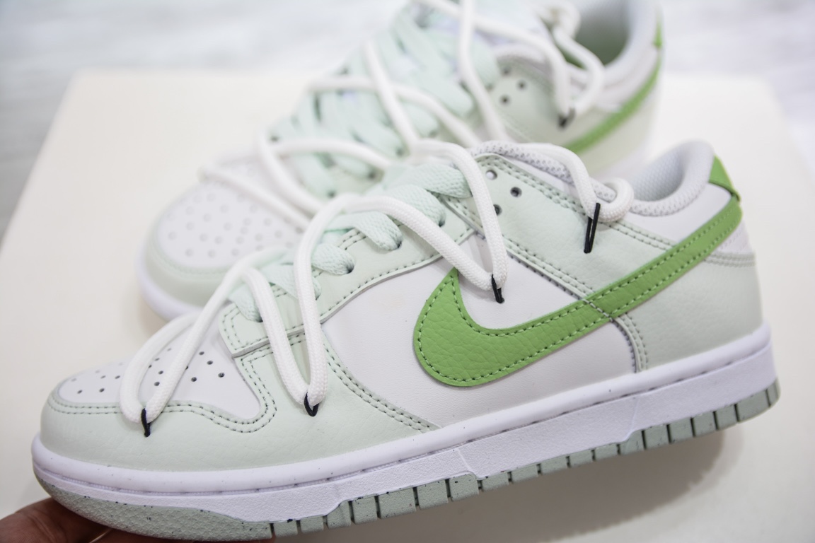 240 R Nike SB Dunk Low 青提奶绿 白浅绿解构抽绳鞋带  DN1431-102