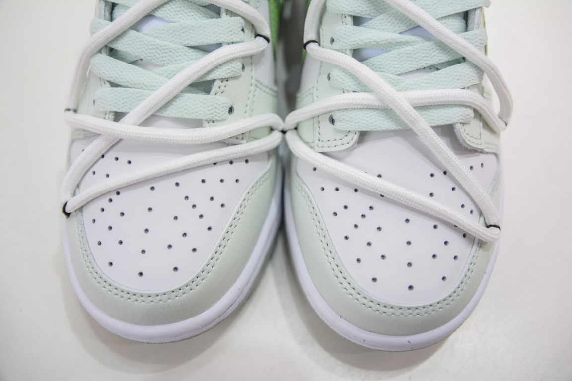 240 R Nike SB Dunk Low 青提奶绿 白浅绿解构抽绳鞋带  DN1431-102